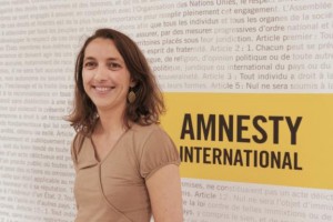 Camille Blanc,president of Amnesty international France. © Foto by A. Schlub.